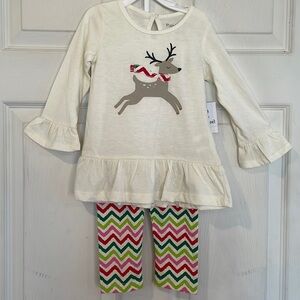 Planet Cotton Size 24 Months Christmas Matching Outfit